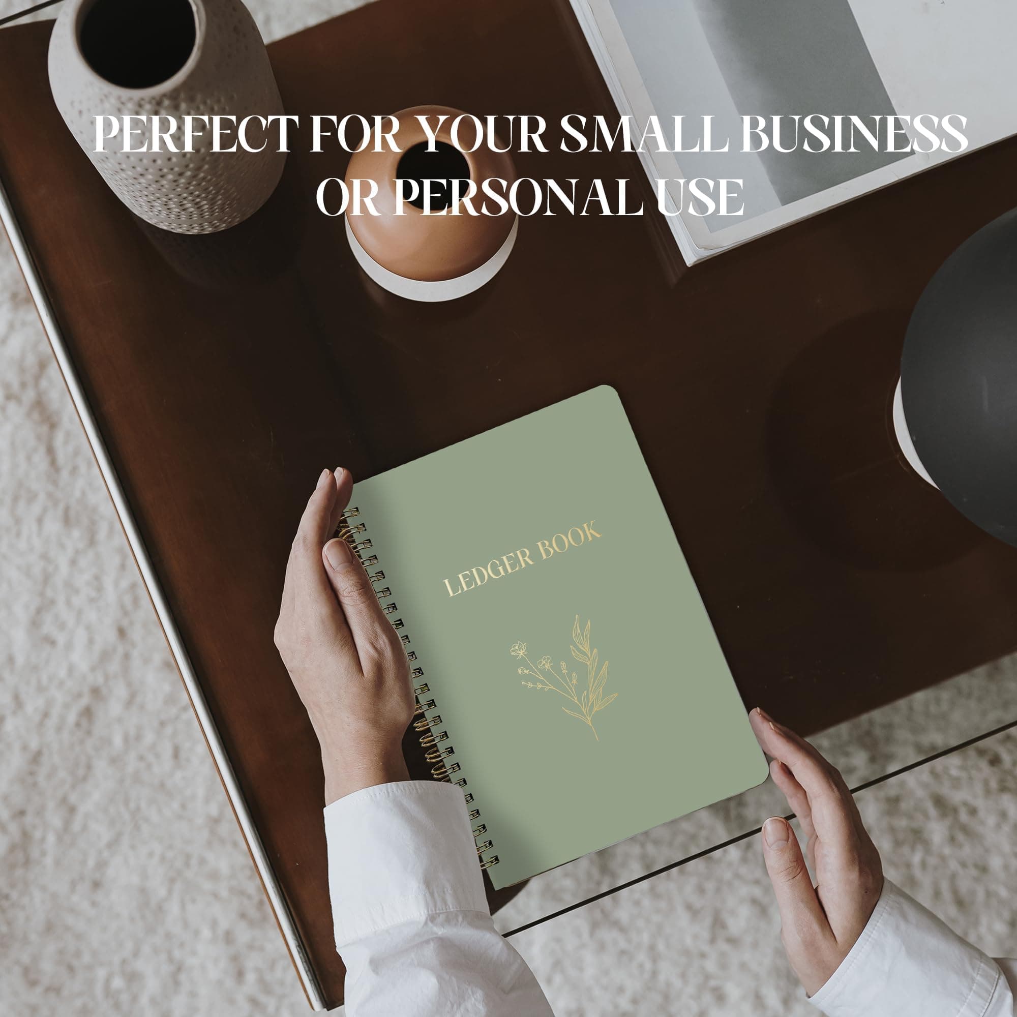 Accounting Ledger Book - Expense Tracker Notebook for Home Budget Tracking - A5 Finance Book - Bill Tracker Notebook for Small Business Bookkeeping - Finance Planner - Expense Ledger Book