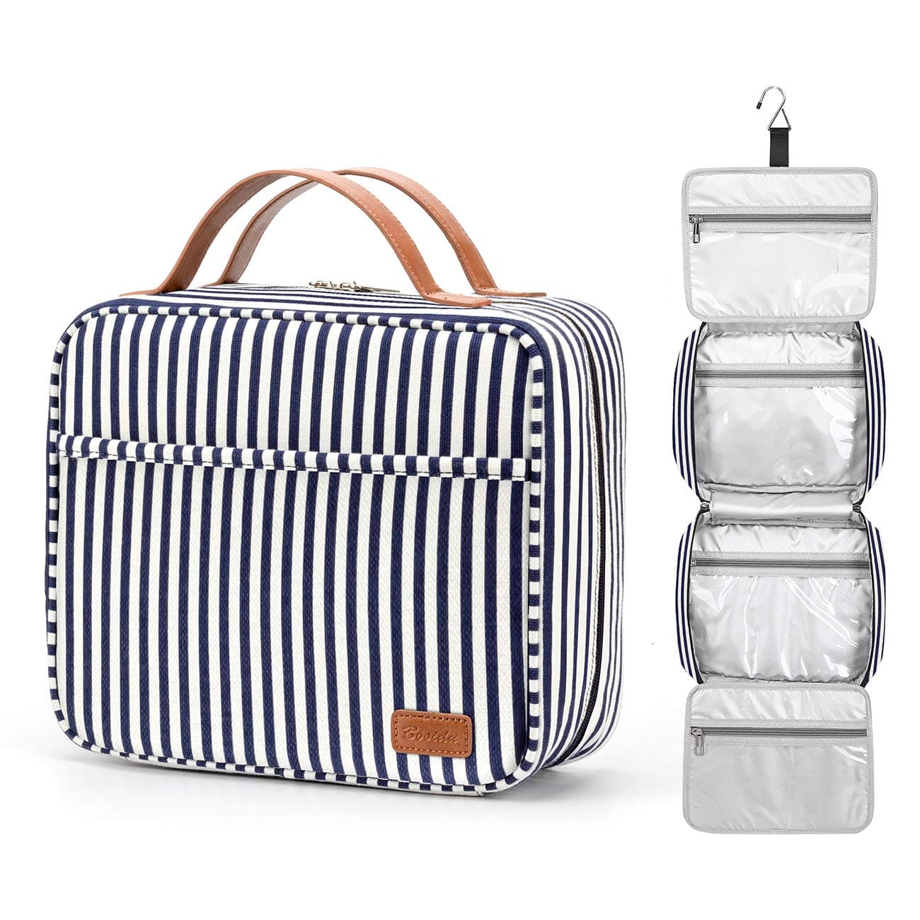 Striped Toiletry Bag