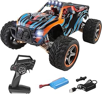 GoolRC WLtoys 104009 RC Truck, 1:10 Scale 4WD Off-Road Car, 2.4GHz 45KM/H High Speed, All Terrains Electric Toy Vehicle for Adults