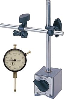 Mitutoyo 64PKA079 Magnetic Stand With Dial Indicator, 1" Travel, 0.001" Graduation