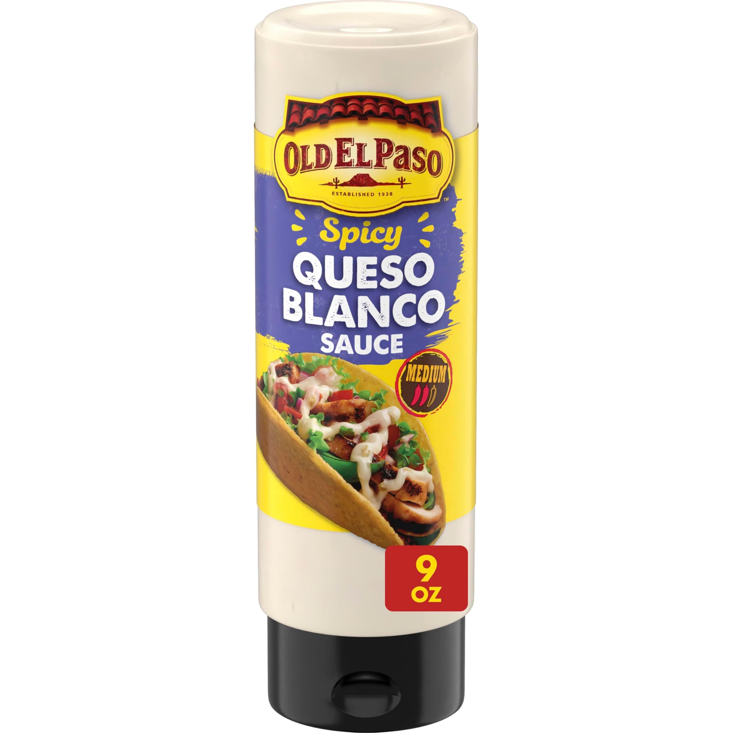 Old El Paso Taco Sauce - Queso Blanco, 9 oz