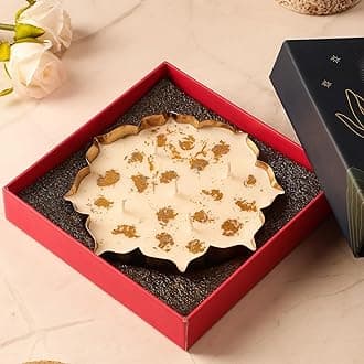 AuraDecor Lotus Candle Gift Set - Scented Floral Urli Candles Set of 1 for Gifting & Home Decor (Oudh & Vanilla)