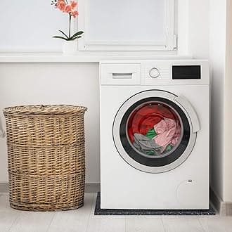 etm Anti-Vibration Washing Machine Mat - Soundproof Mat for Appliances | Thick Rubber | Sound and Impact Absorbing | Thickness: 10mm - 60 x 60 cm