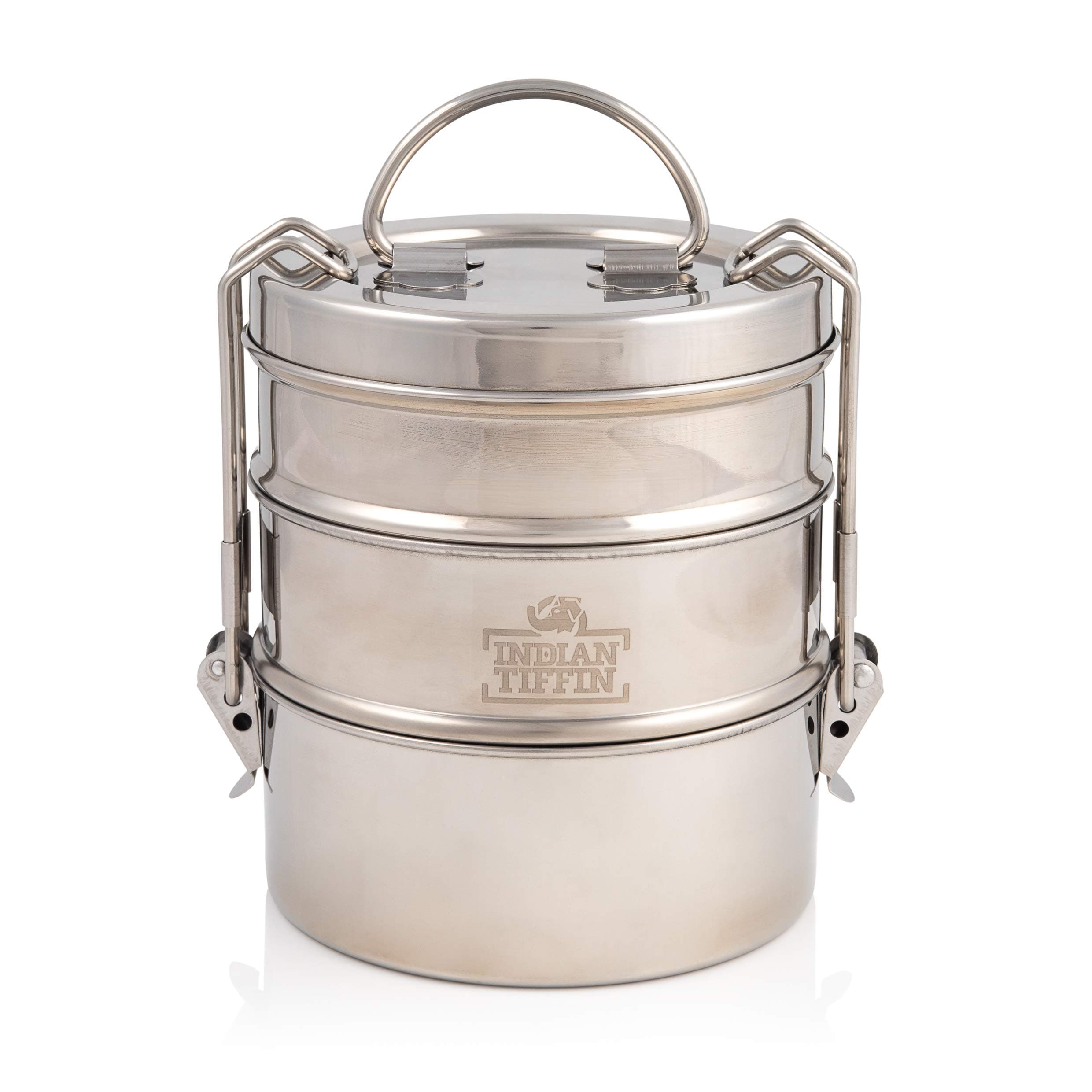 Indian-Tiffin 3 Tier Stainless Steel Small Tiffin Lunch Box