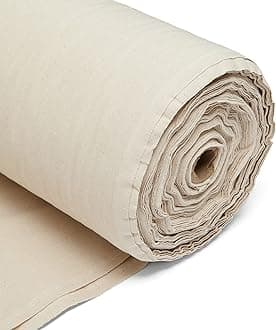 1m Plain Natural Calico Fabric – Unbleached 100% Cotton 145GSM 60” Inch 150cm Wide – Great for Sewing, Quilting, Curtain Linings, Pillowcases & Totes – Easy Fabric by The Metre by Discount Fabrics