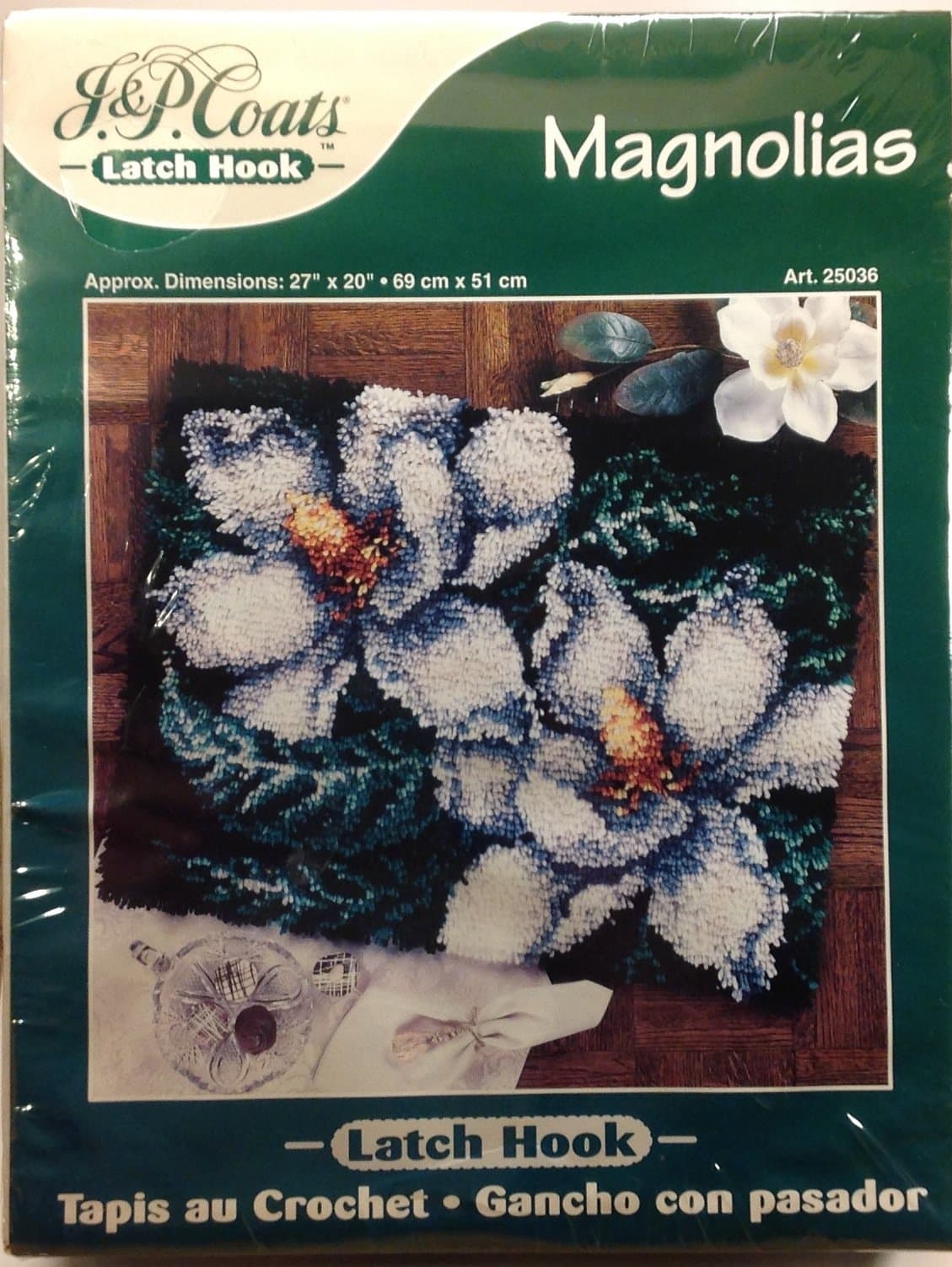 MAGNOLIAS LATCH HOOK KIT