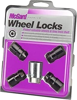 24026 Black Cone Seat Wheel Locks (M12 x 1.5 Thread Size) - Set of 4
