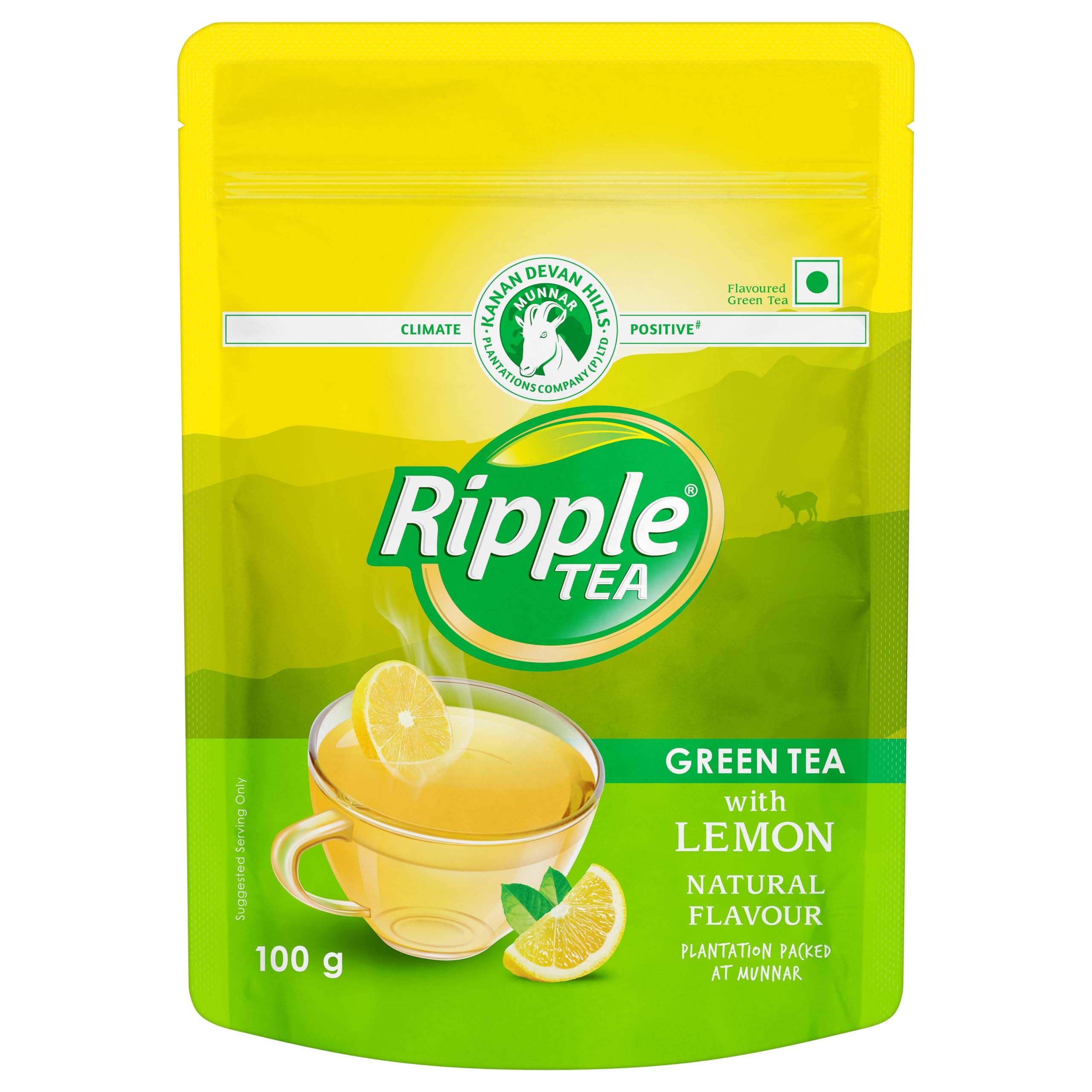 Green Tea with Natural Lemon - 100gm