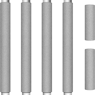 Refrigerator Door Handle Covers, Set of 6, Trimmable, Washable, Appliance Handle Covers, Fridge Door Handle Protector, Get Rid of Dirty Handprints. Timesaver, Kitchen Decor Accessories (Grey)