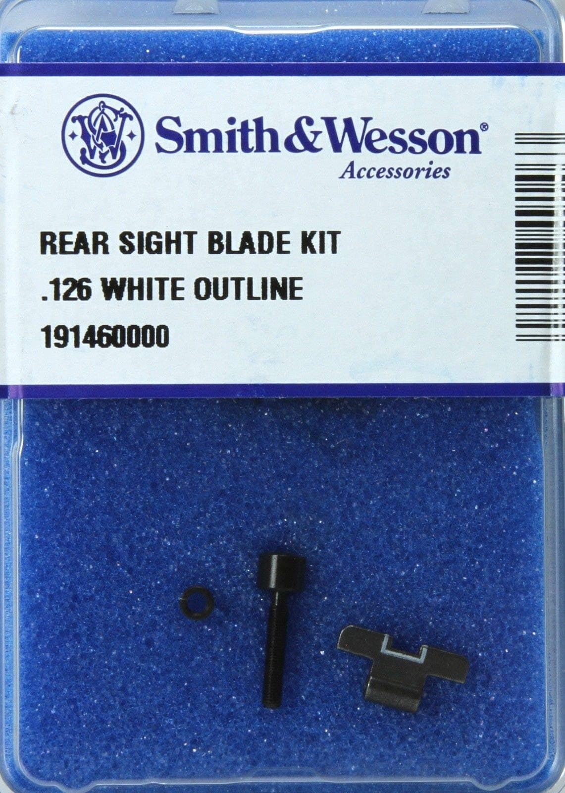 Rear Sight Blade Kit .126 with White Outline