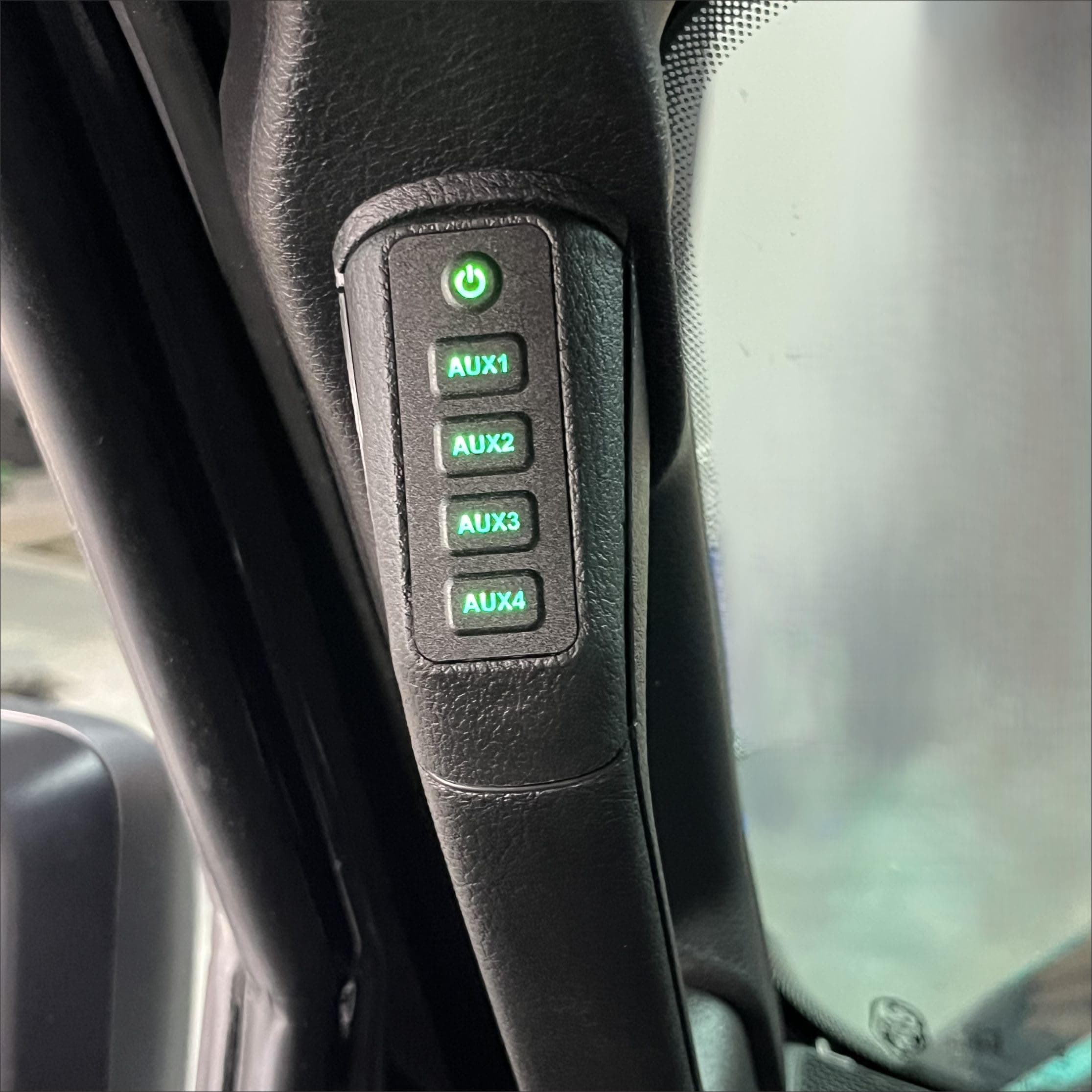 Voswitch JL410 Grab Handle Switch Panel for Jeep Wrangler JL 2024-current and Gladiator 2024-current