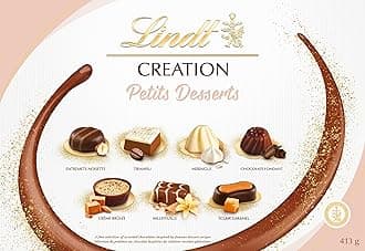 Lindt Creation Dessert | 40 Assorted Fine Dark, Milk and White Chocolate Box Large, 400g | Gift Present or Sharing Box for Him and Her | Christmas, Birthday, Celebrations, Congratulations, Thank you