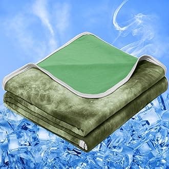 inhand Cooling Throw Blanket (50"x60"), Cooling Blankets for Hot Sleepers, Absorbs Heat to Keep Adults Cool for Summer Nights Sweats, Thin Cold Lightweight Blanket for Couch Bed, All Season Use