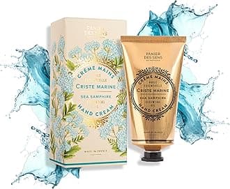 Sea Samphire Hand Cream - Hand Cream for very Dry Hands and Skin – for Women and Men - With Shea Butter & Olive Oil - Vegan Made in France 97% Natural Ingredients - 75ml