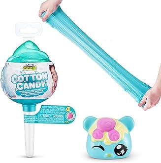 Oosh Slime Cotton Candy Cuties Series 2 by ZURU (Green) Scented, Squishy, Fluffy, Soft, Stretchy, Stress Relief, Party Favors, Non-Stick with Collectible Cutie Slow Rise Toy