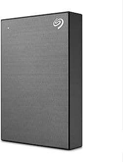 One Touch, 4TB, Password Activated Hardware encryption, Portable External Hard Drive, Portable External Hard Drive, PC, Notebook & Mac, USB 3.0, Space Gray (STKZ4000404)