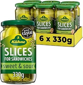 Kuhne Gherkin Slices 330 g (Pack of 6)