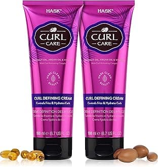 - Hair Cream - Curl Care Defining Cream 2 Piece Bundle, vegan, cruelty-free, color safe, free from gluten, sulfates, and parabens