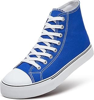 Men’s High Top Canvas Sneakers Lace Up Classic Casual Walking Shoes