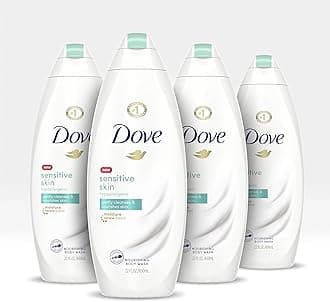 Body Wash For Softer and Smoother Skin Sensitive Skin Hypoallergenic and Sulfate Free Body Wash 22 oz, 4 Count