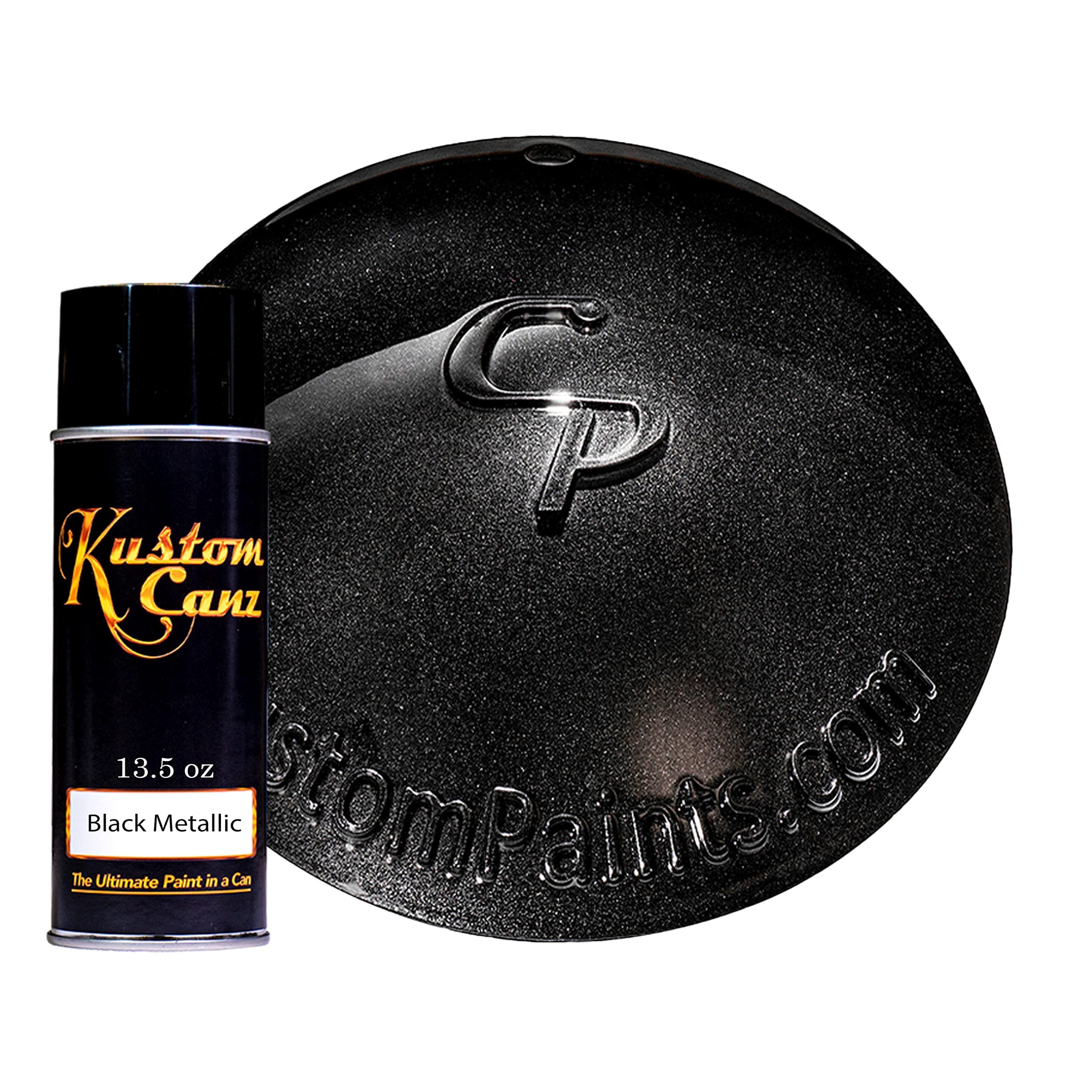 Kustom Canz Base Metallic Black - Aerosol Can