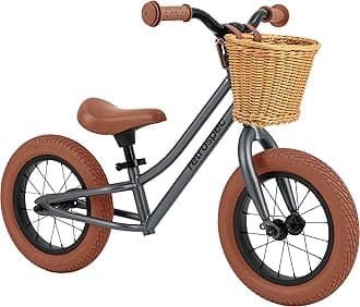 Baby Beaumont Kids' Balance Bike for Toddlers, No Pedals, Cushioning Air Filled Tires for Boys and Girls Ages 18 Months - 3 Years, with Adjustable Seat Height