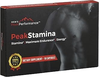 Male Maximizer Supplement - Energy, Endurance & Stamina Support for Peak Performance with Horny Goat Weed, Ashwagandha, Tongkat Ali & Maca - 10pk Capsules