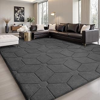 Sour Lemon Rugs Living Room 140x200,3D Grey Area Rugs for Bedroom,Extra Large Rugs for living room,Machine Washable Anti Slip Short Pile Rug Carpets Mat for Kids Room Bedroom