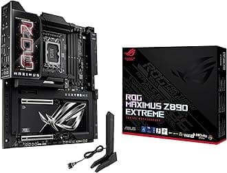 ROG Maximus Z890 Extreme Intel® Z890 LGA 1851 E-ATX, Advanced AI PC-Ready, 24+2+1+2 Steps, DDR5, WiFi7, 2.5G/10G LAN, PCIe® 5.0 M.2, Thunderbolt™ 5, USB Type-C®, AI OC, 5" LCD Display