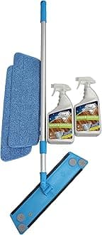 Black Diamond Wood & Laminate Floor Cleaner: For Hardwood, Real, Natural & Engineered Flooring -Biodegradable Safe for Cleaning All Floors (2- Quarts -Mop)