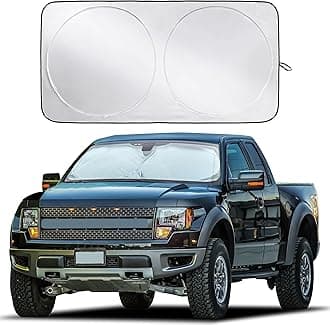 EcoNour Car Windshield Sun Shade - Blocks UV Rays Visor Protector, Sunshade to Keep Your Vehicle Cool and Damage, Easy Use, Fits Windshields of Various Sizes (Large 63 x 33.5 inches)