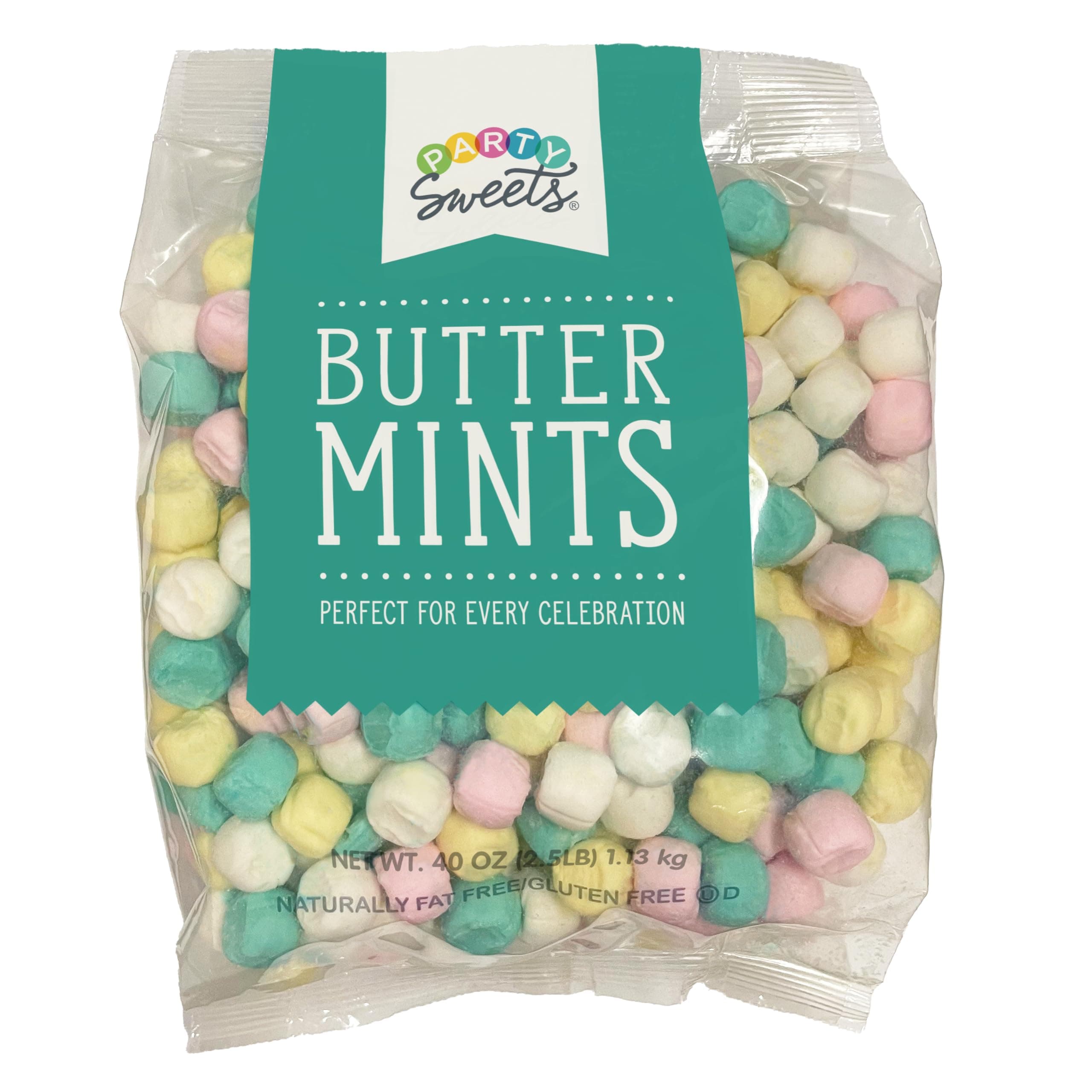 Party Sweets Assorted Buttermints, 2.5 Pound, Appx. 350 pieces from Hospitality Mints