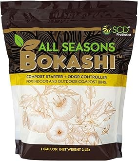 All Seasons Bokashi Compost Starter 2 lbs (1 Gallon) - Dry Bokashi Bran for Kitchen Compost Bin, Compost Food Pet Waste Quickly & Easily with Low Odor by SCD Probiotics