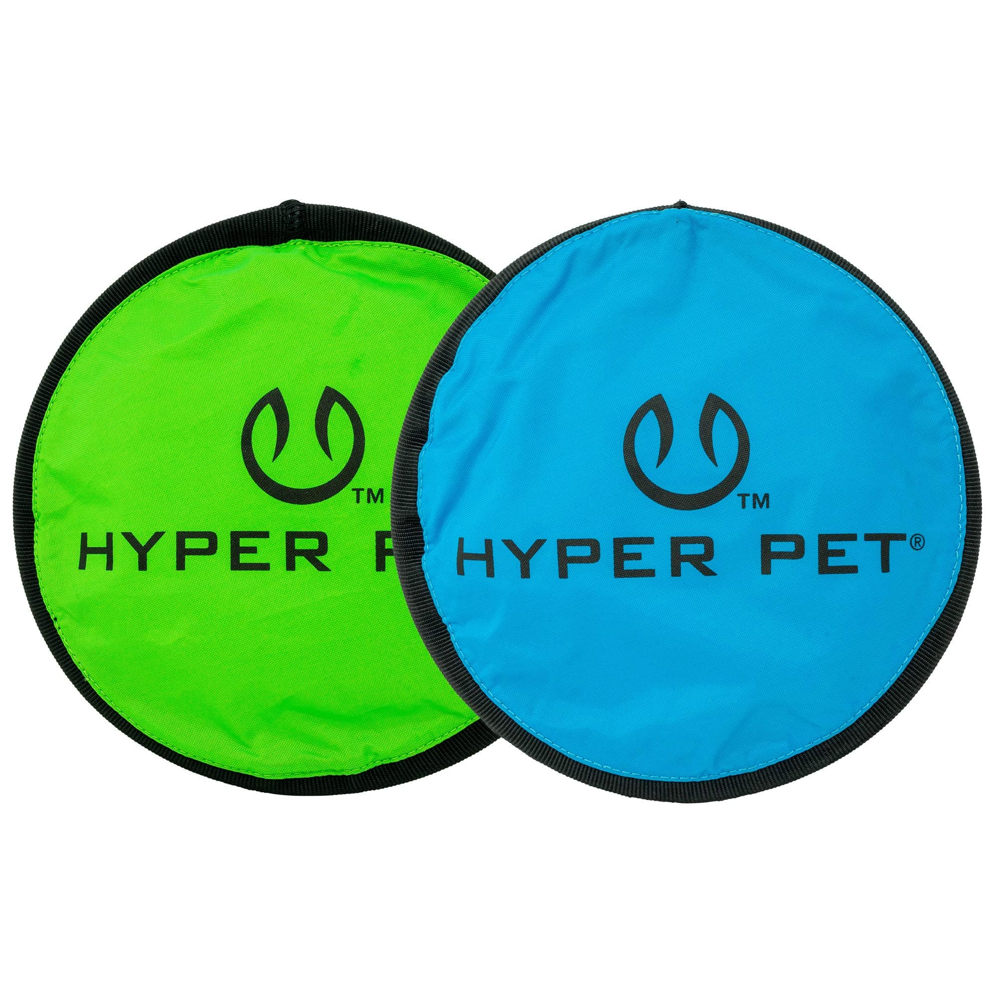 Flippy Flopper 9" Flying Disc Soft Dog Toy, Floats in Water & Safe on Teeth, for All Breeds, Pack of 2 (Colors May Vary)