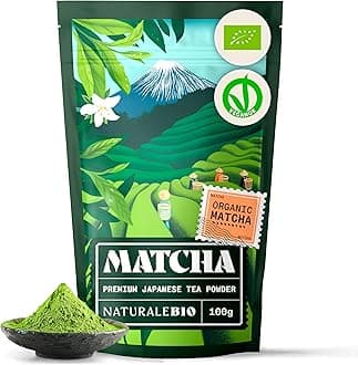 Japanese Organic Matcha Green Tea Powder - Premium Grade-100g. Produced in Japan, Uji, Kyoto. Use for Drinking, Cooking, Baking, Smoothie Making and with Milk. Vegan & Vegetarian Friendly