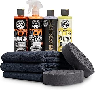 HOL203 Black Car Care Kit, 9 Items