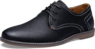 Men's Oxford Suede Business Casual Dress Shoes Plain Toe Oxfords Classic Formal Derby Shoes