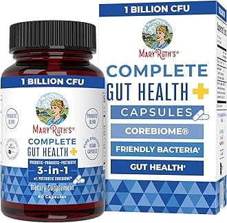 Complete Gut Health+ Capsules | 5 Probiotic Blend | Butyrate | Corebiome® | Vegan Gut Support | Support Gastrointestinal Health & Microbiome | 2 Capsules Daily | 30 Servings