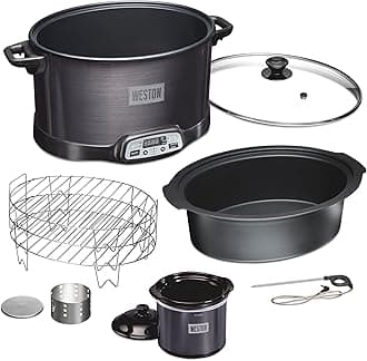 Weston 2-in-1 6 Quart Smoker/Slow Cooker with Party Dipper