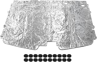 Hood Insulation Pad 1/2" with Clips Compatible with Chevy GMC C1500 C2500 C3500 Suburban Truck 1988 1989 1990 1991 1992 1993 1994 1995 1996 1997 1998
