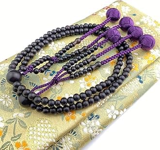 Black Wood Beads Japanese SGI Soka Gakkai Juzu Nichiren Buddhism Prayer Beads