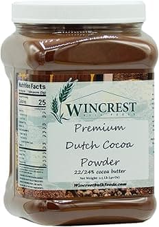 Premium High Fat Dutch Cocoa Powder - 2.5 Lb Tub