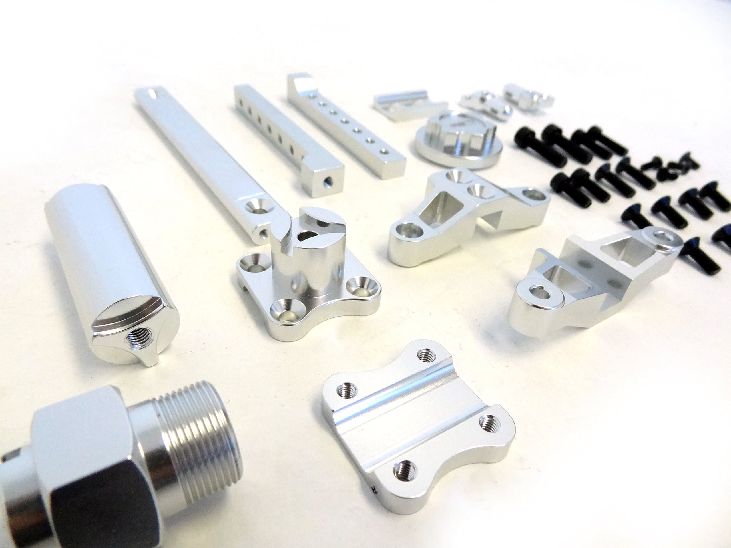 CNC Aluminum Spare Tire Mounting Kit (silver)