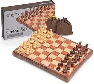 Magnetic Portable Chess Set (27 Centimeters) - Folding, Travel Board Game
