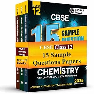 PW CBSE | Class 12 | 15 Sample Question Papers Physics, Chemistry & Biology Combo Set of 3 Books For 2025 Exam [Paperback] PW