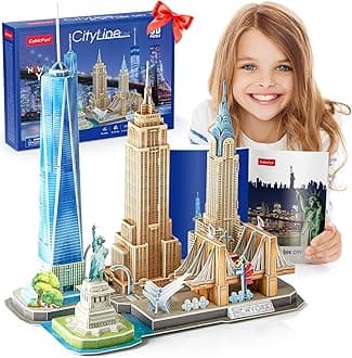 Cubic Fun City Line New York City 3D Puzzle - 3 Years and Above