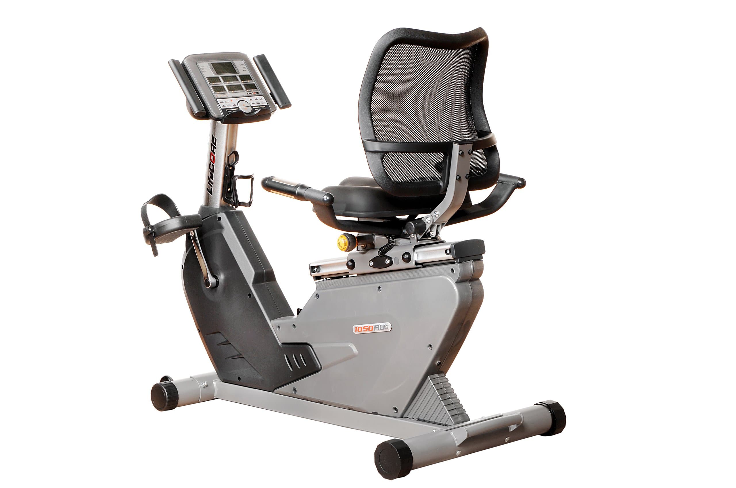 Space Saving Self Powered Recumbent Bike with Adjustable Mesh Seat Back