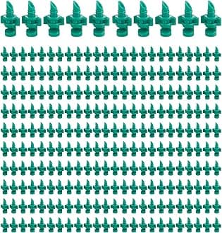 250PCS 180 Degree Misting Nozzle Irrigation, Sprinklers Sprayer for Garden Irrigation System, Micro Sprayer Refraction Automizing Drippers