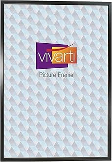 Vivarti Thin Matt Black Box Picture Photo Frame A1 Size 59.4 x 84 cm