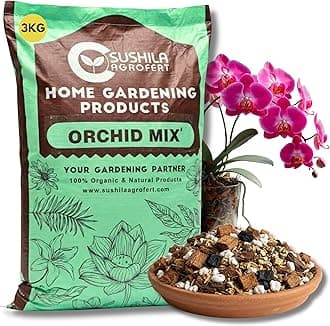 - Orchid Potting Mix 3KG | Chunky Orchid Potting Soil Mix for Healthy Roots & Flower Boost | Growth Booster Hydroponics & Soil Amendment for Indoor & Outdoor Orchids Drainage-Aeration